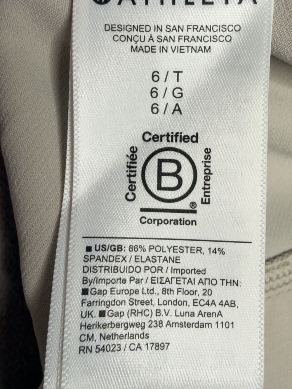 Athleta Endless High Rise Cargo Pants Womens 6 Tall Tan NWOT - Picture 6 of 11